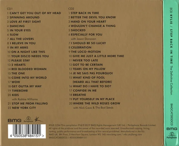 Kylie Minogue – Step Back In Time (The Definitive Collection) 2CD