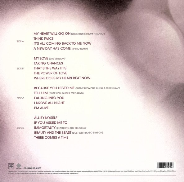 Celine Dion – My Love Essential Collection