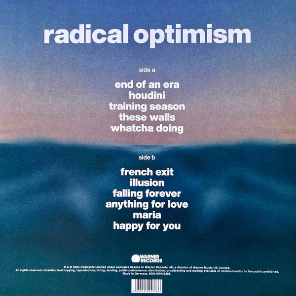 Dua Lipa Radical Optimism